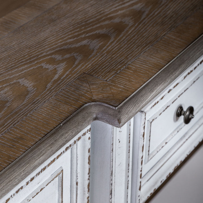 Magnolia Manor - 3 Drawer Hall Console Table - Antique White – Console Tables by Liberty Furniture at Furniture Wholesale Plus , Nashville furniture store