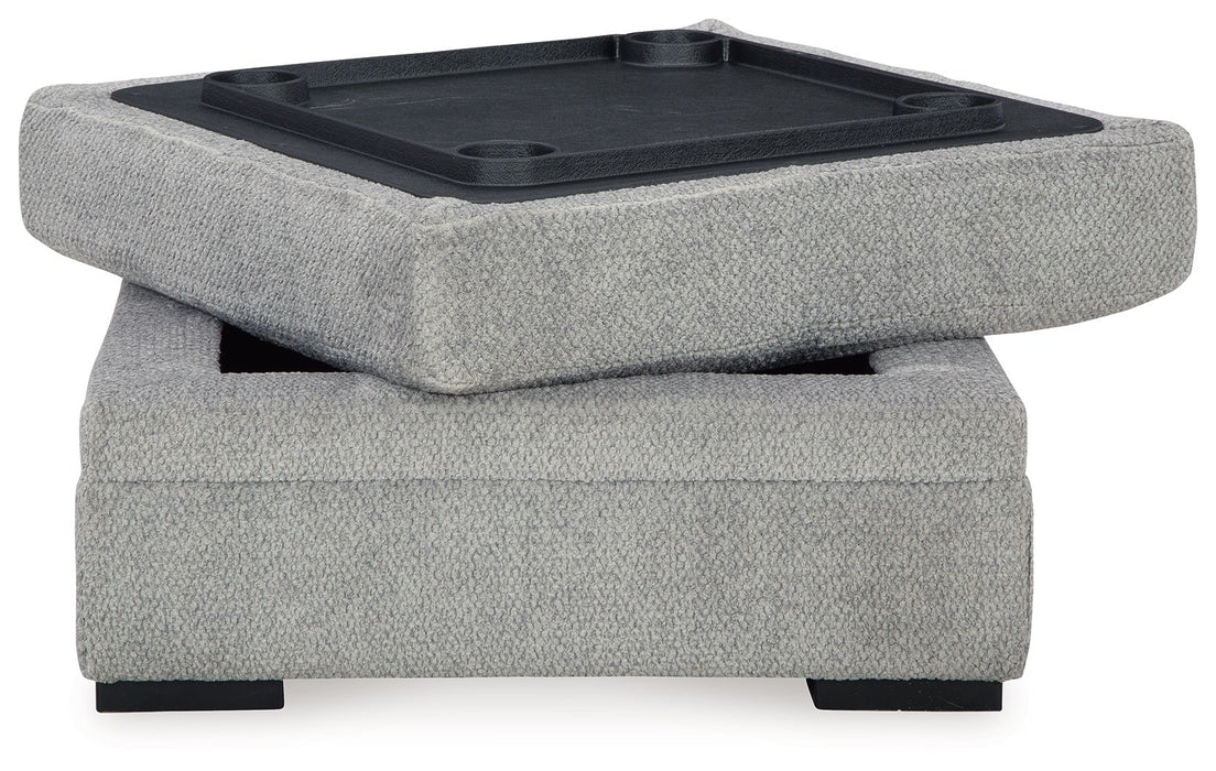 Casselbury - Ottoman With Storage - Cement – Storage Ottomans by Signature Design by Ashley® at Furniture Wholesale Plus , Nashville furniture store
