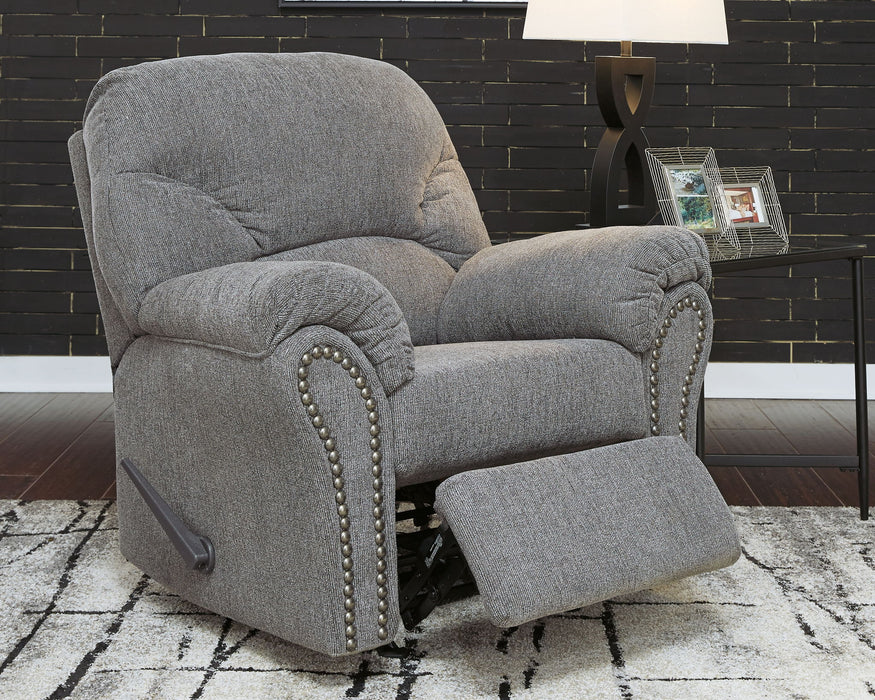 Allmaxx - Rocker Recliner - Pewter – Rocker Chairs by Benchcraft® at Furniture Wholesale Plus , Nashville furniture store