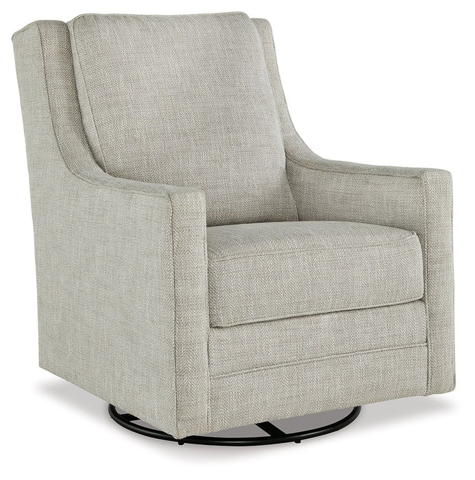 Kambria - Swivel Glider Accent Chair - Fog – Swivel Glider Chairs by Signature Design by Ashley® at Furniture Wholesale Plus , Nashville furniture store