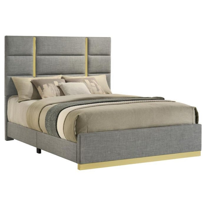 Ines - Fabric Upholstered Panel Bed – Upholstered Beds by Coaster Fine Furniture at Furniture Wholesale Plus , Nashville furniture store