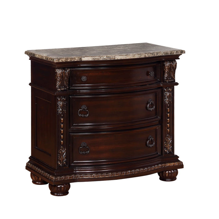 Stanley - Nightstand - Cherry – Accent Nightstands by Crown Mark at Furniture Wholesale Plus , Nashville furniture store