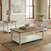 Turnberry Park - 3 Piece Set (Cocktail Table And 2 End Tables) - Washed White – Table Sets by Liberty Furniture at Furniture Wholesale Plus , Nashville furniture store