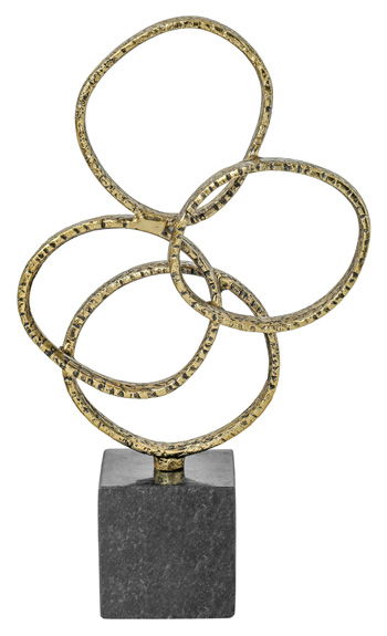 Wellcott - Sculpture - Gold Finish / Black – Sculptures & Figurines by Signature Design by Ashley® at Furniture Wholesale Plus , Nashville furniture store