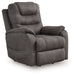 Snowfield - Power Lift Recliner - Gunmetal – Lift Chairs by Signature Design by Ashley® at Furniture Wholesale Plus , Nashville furniture store