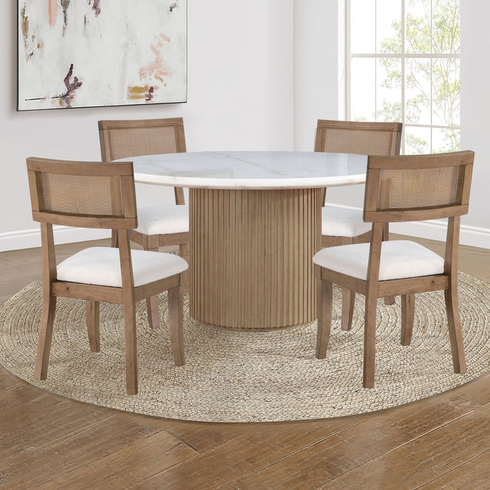 Colvin - Dining Set With Cane Chairs – 5 Piece Dining Room Sets by Steve Silver Furniture at Furniture Wholesale Plus , Nashville furniture store