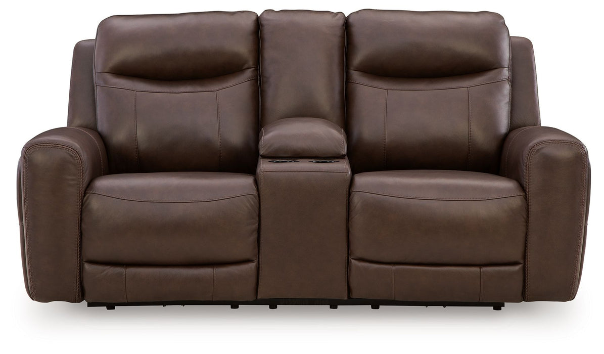 Gravier - Power Reclining Loveseat With Console / Adjustable Headrest - Cordova – Reclining Loveseats by Benchcraft® at Furniture Wholesale Plus , Nashville furniture store