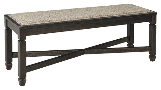Tyler Creek - Upholstered Bench - Black / Grayish Brown – Upholstered Benches by Signature Design by Ashley® at Furniture Wholesale Plus , Nashville furniture store