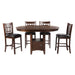 Max - Pub 5 Piece Dining Set - Walnut – 5 Piece Dining Room Sets by Elements International at Furniture Wholesale Plus , Nashville furniture store