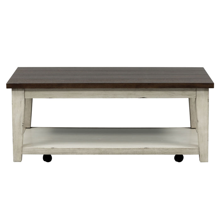 Arden Road - Rectangular Cocktail Table - Satin Cherry – Cocktail Tables by Liberty Furniture at Furniture Wholesale Plus , Nashville furniture store