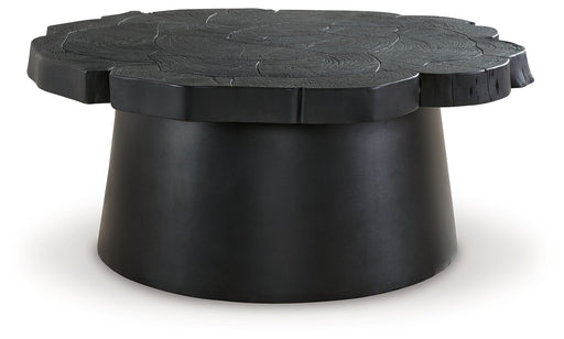 Wimbell - Round Cocktail Table - Black – Coffee Tables by Signature Design by Ashley® at Furniture Wholesale Plus , Nashville furniture store