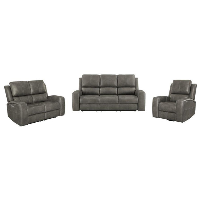 Brickston - Triple Power Reclining Sofa Set