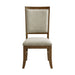 Phillipe - Dining Side Chair With Fabric (Set of 2) - Cherry And Gray – Chair Sets by Elements International at Furniture Wholesale Plus , Nashville furniture store