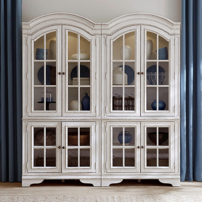 Magnolia Manor - Bunching Cabinet (Set of 2) - Antique White – 2 Piece Dining Room Sets by Liberty Furniture at Furniture Wholesale Plus , Nashville furniture store