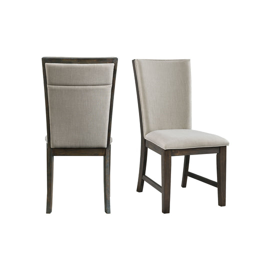 Grady - Upholstered Side Chair (Set of 2) - Walnut – Chair Sets by Elements International at Furniture Wholesale Plus , Nashville furniture store