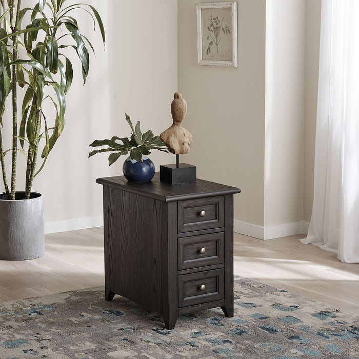 Mill Creek - Chair Side Table - Peppercorn – Chair Side Tables by Liberty Furniture at Furniture Wholesale Plus , Nashville furniture store