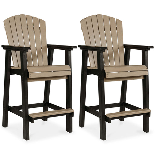 Fairen Trail - Black / Driftwood - Tall Barstool (Set of 2) - Premium Chair Sets from Signature Design by Ashley® - Just $1078! Shop now at Furniture Wholesale Plus  We are the best furniture store in Nashville, Hendersonville, Goodlettsville, Madison, Antioch, Mount Juliet, Lebanon, Gallatin, Springfield, Murfreesboro, Franklin, Brentwood