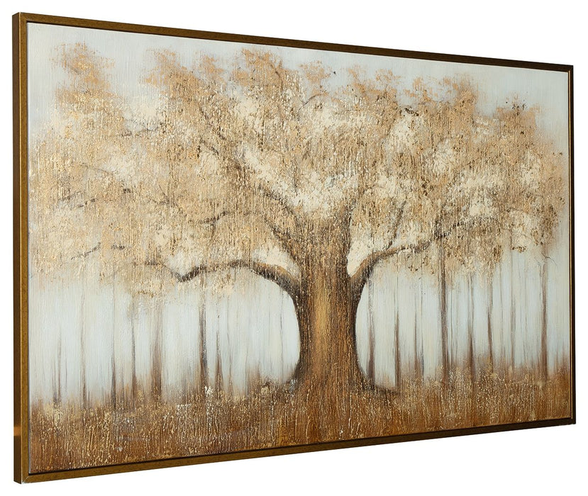 Dalewick - Wall Art - Brown / Gray / Gold Finish – Canvas Art by Signature Design by Ashley® at Furniture Wholesale Plus , Nashville furniture store