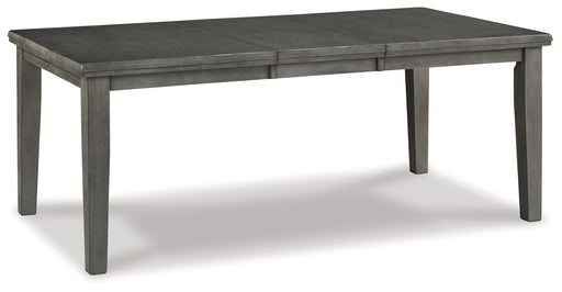 Hallanden - Rectangular Dining Room Butterfly Extension Table - Gray – Dining Tables with Extensions by Signature Design by Ashley® at Furniture Wholesale Plus , Nashville furniture store