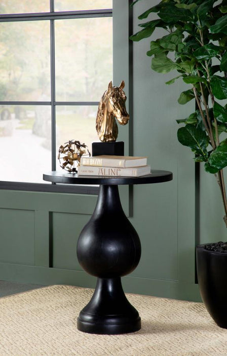 Dianella - Round Pedestal Base Accent Side Table – Side Tables by CoasterEssence at Furniture Wholesale Plus , Nashville furniture store