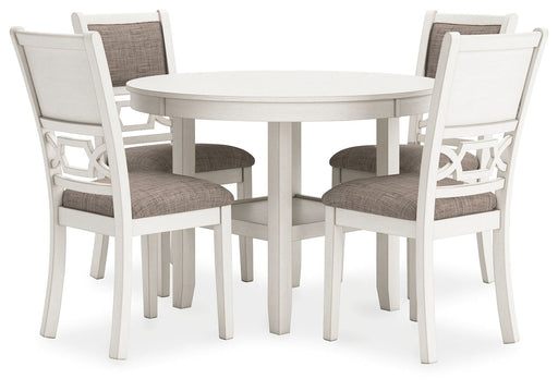 Erinberg - Antique White - Dining Room Table Set (Set of 5) - Premium 5 Piece Dining Room Sets from Signature Design by Ashley® - Just $588! Shop now at Furniture Wholesale Plus  We are the best furniture store in Nashville, Hendersonville, Goodlettsville, Madison, Antioch, Mount Juliet, Lebanon, Gallatin, Springfield, Murfreesboro, Franklin, Brentwood