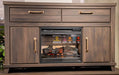 Brazen Valley - LG TV Stand With Fireplace Option - Dark Brown – TV Stands by Signature Design by Ashley® at Furniture Wholesale Plus , Nashville furniture store