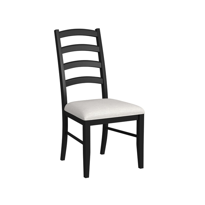 Tulane - 6 Piece Dining Set With Table, 4 Chairs, And Bench - Oak And Black – 6 Piece Dining Room Sets by Elements International at Furniture Wholesale Plus , Nashville furniture store