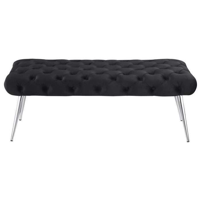 Ella - Upholstered Tufted Bench Metal Legs – Upholstered Benches by Coaster Fine Furniture at Furniture Wholesale Plus , Nashville furniture store