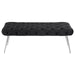 Ella - Upholstered Tufted Bench Metal Legs – Upholstered Benches by Coaster Fine Furniture at Furniture Wholesale Plus , Nashville furniture store