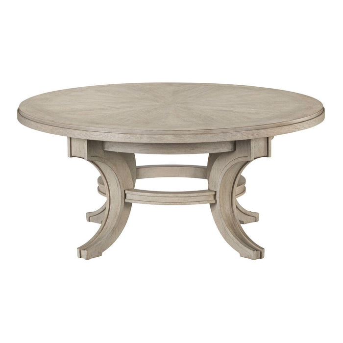 New Haven - Round Cocktail Table - Sanctuary White – Cocktail Tables by Liberty Furniture at Furniture Wholesale Plus , Nashville furniture store