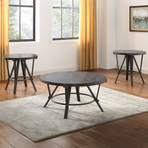 Portland - 3 Piece Table Set - Gray – Table Sets by Steve Silver Furniture at Furniture Wholesale Plus , Nashville furniture store