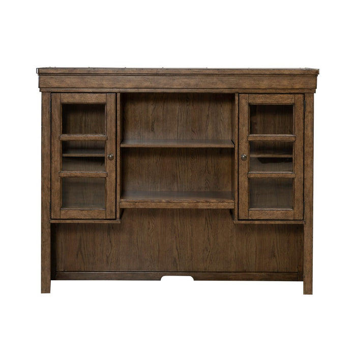 Carolina Park - Credenza Hutch - Amber Brown – Hutches by Liberty Furniture at Furniture Wholesale Plus , Nashville furniture store