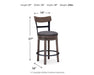 Caitbrook - UPH Swivel Barstool  - Gray – Counter Height (24"-27") by Signature Design by Ashley® at Furniture Wholesale Plus , Nashville furniture store