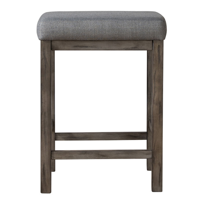 Hayden Way - Upholstered Console Stool - Gray – Counter Height (24"-27") by Liberty Furniture at Furniture Wholesale Plus , Nashville furniture store
