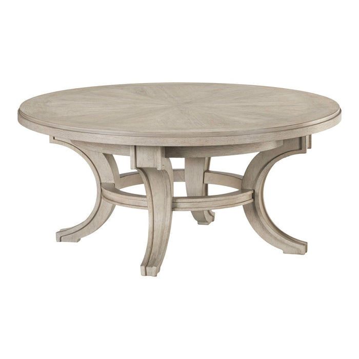New Haven - Round Cocktail Table - Sanctuary White – Cocktail Tables by Liberty Furniture at Furniture Wholesale Plus , Nashville furniture store