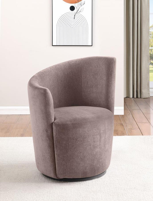 Nueva - Upholstered Swivel Chair Curved Backrest - Premium Swivel Chairs from Coaster Fine Furniture - Just $529! Shop now at Furniture Wholesale Plus  We are the best furniture store in Nashville, Hendersonville, Goodlettsville, Madison, Antioch, Mount Juliet, Lebanon, Gallatin, Springfield, Murfreesboro, Franklin, Brentwood