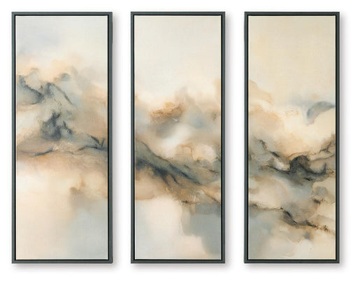 Larrondale - Wall Art Set (Set of 3) - Black / Gray / Brown – Canvas Art Sets by Signature Design by Ashley® at Furniture Wholesale Plus , Nashville furniture store
