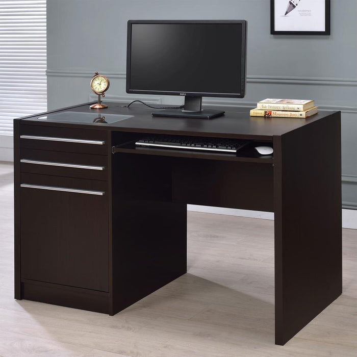 Halston - Office Computer Desk - Premium Computer Desks from CoasterEveryday - Just $369! Shop now at Furniture Wholesale Plus  We are the best furniture store in Nashville, Hendersonville, Goodlettsville, Madison, Antioch, Mount Juliet, Lebanon, Gallatin, Springfield, Murfreesboro, Franklin, Brentwood