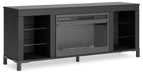 Cayberry - TV Stand With Fireplace - Black – Fireplace TV Stands by Signature Design by Ashley® at Furniture Wholesale Plus , Nashville furniture store