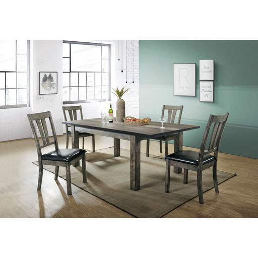 Nathan - Dining With Padded Seats Set – 5 Piece Dining Room Sets by Elements International at Furniture Wholesale Plus , Nashville furniture store