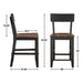 Bermuda - Counter Stool (Set of 2) - Black - Premium Stool Sets from Steve Silver Furniture - Just $309! Shop now at Furniture Wholesale Plus  We are the best furniture store in Nashville, Hendersonville, Goodlettsville, Madison, Antioch, Mount Juliet, Lebanon, Gallatin, Springfield, Murfreesboro, Franklin, Brentwood