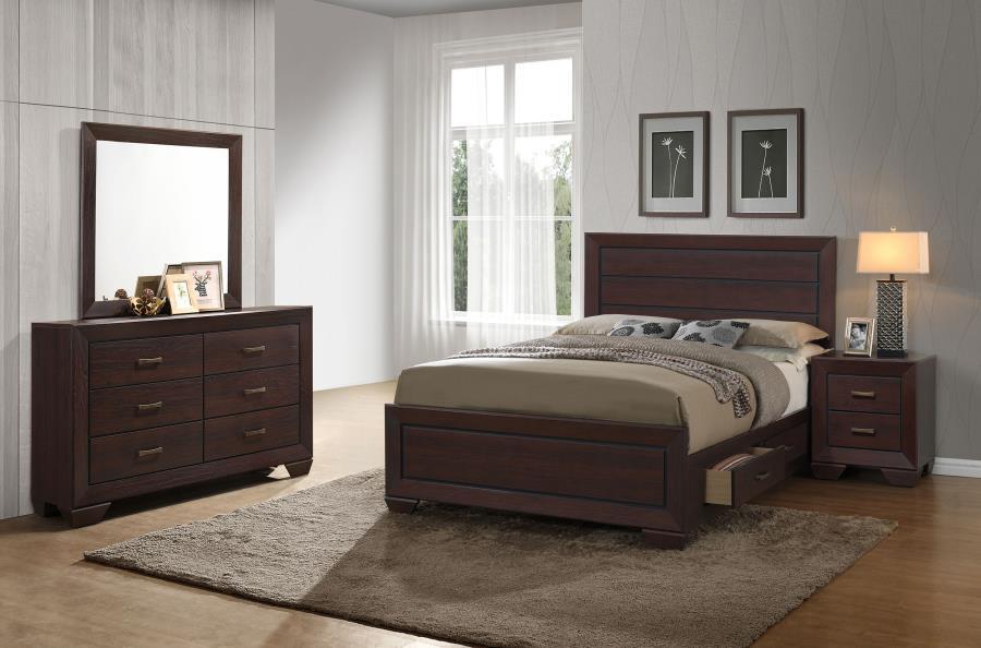Kauffman - Transitional Storage Bed Bedroom Set – 4 Piece Bedroom Sets by CoasterEveryday at Furniture Wholesale Plus , Nashville furniture store