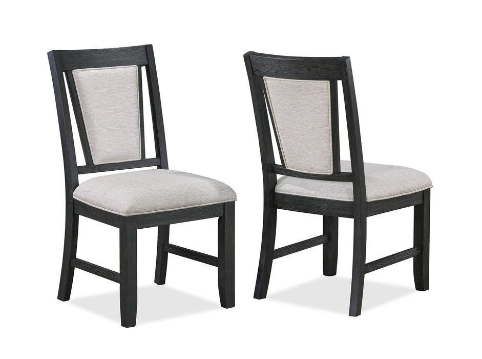 Stevens - Side Chair (Set of 2) - Charcoal & Gray – Chair Sets by Crown Mark at Furniture Wholesale Plus , Nashville furniture store