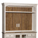 Morgan Creek - Entertainment Hutch - Antique White / Wirebrushed Tobacco Accents – Hutches by Liberty Furniture at Furniture Wholesale Plus , Nashville furniture store