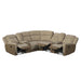 Hornet - 3 Piece Motion Sectional Set With Console And 2 Recliners – Reclining Sectionals by Elements International at Furniture Wholesale Plus , Nashville furniture store