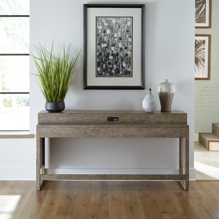 Bartlett Field - Console Bar Table - Dusty Taupe – Console Tables by Liberty Furniture at Furniture Wholesale Plus , Nashville furniture store
