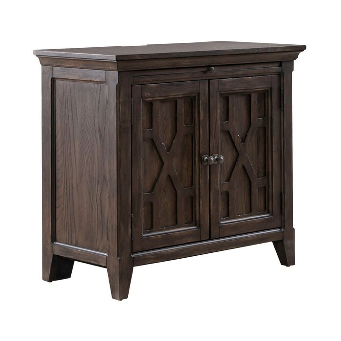 Paradise Valley - 2 Door Bedside Chest With Charging Station - Saddle Brown – Bedside Chests by Liberty Furniture at Furniture Wholesale Plus , Nashville furniture store