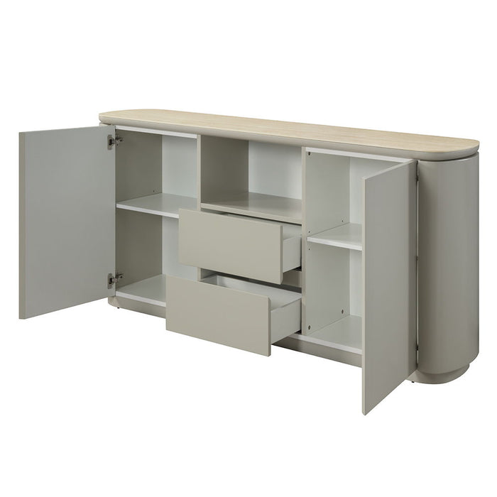 Ingram - Server - Ceramic Top & Light Gray Finish - Premium Servers from ACME - Just $1699! Shop now at Furniture Wholesale Plus  We are the best furniture store in Nashville, Hendersonville, Goodlettsville, Madison, Antioch, Mount Juliet, Lebanon, Gallatin, Springfield, Murfreesboro, Franklin, Brentwood
