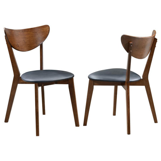 Jedda - Wood Dining Side Chair (Set of 2) - Dark Walnut And Black – Chair Sets by CoasterEveryday at Furniture Wholesale Plus , Nashville furniture store