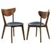 Jedda - Wood Dining Side Chair (Set of 2) - Dark Walnut And Black – Chair Sets by CoasterEveryday at Furniture Wholesale Plus , Nashville furniture store